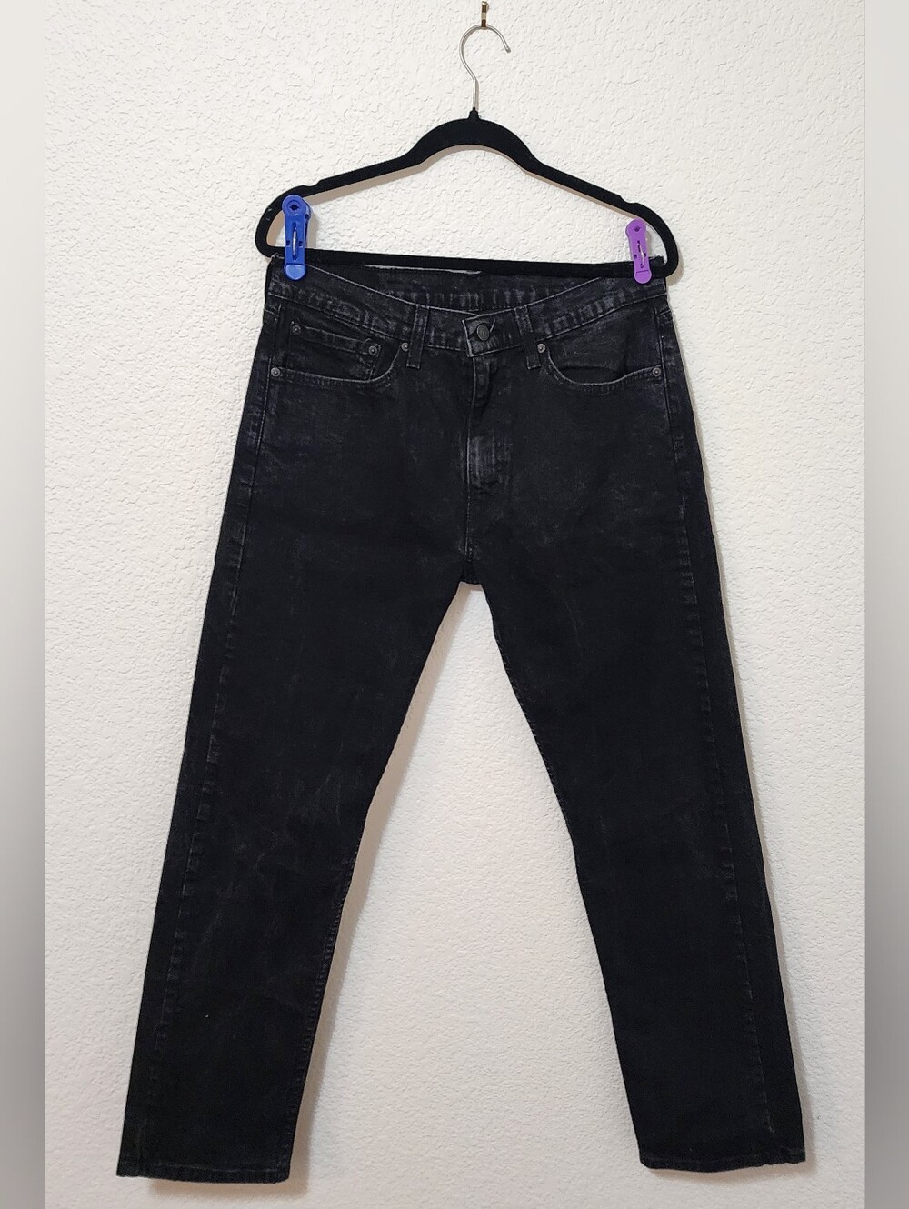 Levi's Black Slim Straight Jeans